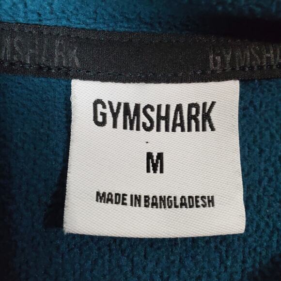Gymshark Mens Teal Blue Arrival Hoodie Size Medium - Picture 3 of 5